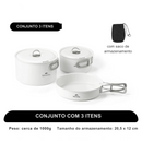 Conjunto De Panelas Portátil Cerâmica