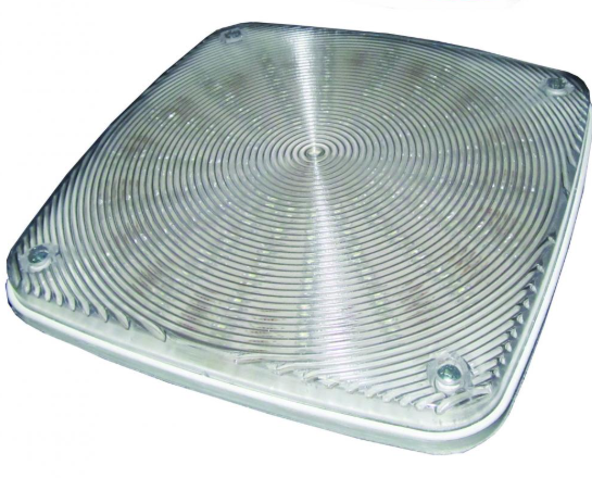 Luminária externa lateral quadrada 50W 12V ou 24V