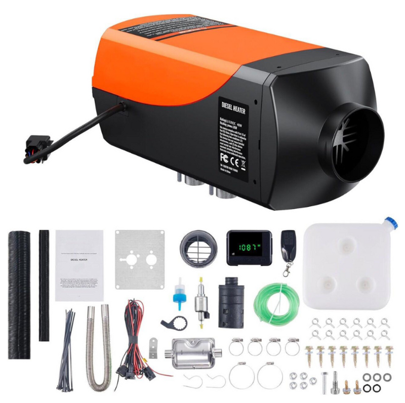 Aquecedor a Diesel VEVOR 5KW 12V – Conforto e Calor em Qualquer Lugar!