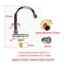 Torneira água fria e água quente para cozinha e pia motorhome e trailer