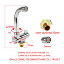 Torneira água fria e água quente para cozinha e pia motorhome e trailer