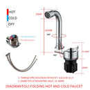 Torneira água fria e água quente para cozinha e pia motorhome e trailer