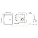 Entrada de água com 2 chaves e suspiro Motorhome Trailer Van Camper