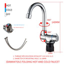 Torneira água fria e água quente para cozinha e pia motorhome e trailer