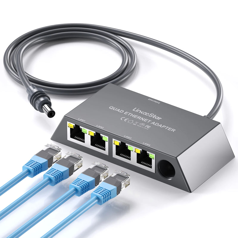 Adaptador Ethernet para Starlink Gen 3, Gen 4 e Mini â 4 Portas RJ45 Gigabit