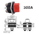 Interruptor de corte de bateria rotativo 12V 24V DC 50A 100A 200A 300A
