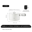 Conjunto De Panelas Portátil Cerâmica