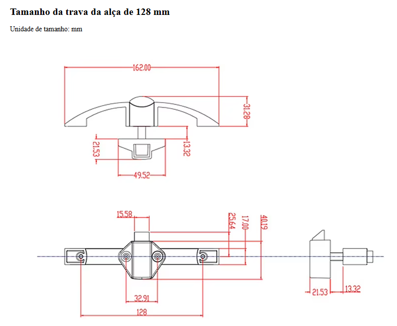 05 Travas de armário motorhome trailer camper com alça - Praticidade e segurança
