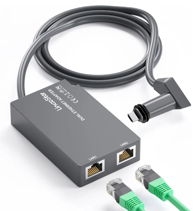 Adaptador Ethernet Starlink 1 para 2 – Conectividade Estável e sem Limites