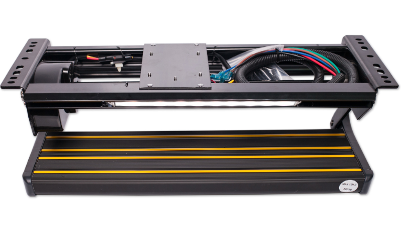 Escada elétrica 1 degrau alumínio com luz de led 12v