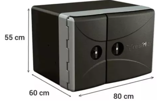 Geladeira 110 Litros Duas Portas Resfriar 12/24v Motorhome Trailer