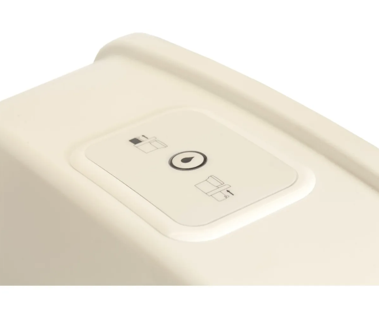 Vaso sanitário cassete luxo com caixa de detritos e porta de serviços