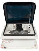 CLARABÓIA 36 X 36 CM COM EXAUSTOR, VENTILADOR, LED, SENSOR DE CHUVA E CONTROLE REMOTO