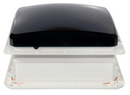 CLARABÓIA 36 X 36 CM COM EXAUSTOR, VENTILADOR, LED, SENSOR DE CHUVA E CONTROLE REMOTO