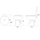 Vaso Sanitário em Porcelana Thetford Acqua Magic Style II Perfil Alto com Pedal