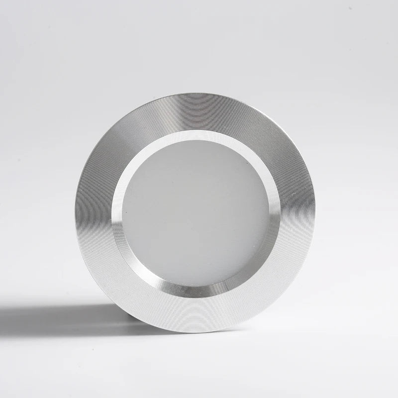 Kit 05 Refletores LED Slim Embutido 68mm - 12V ou 24V / 3W / Design invisível. Impacto Absoluto.
