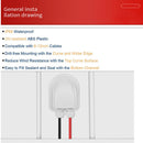 Caixa de entrada de fio simples e duplo painel solar Motorhome Trailer Van