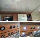 Kit 05 Refletores LED Slim Embutido 68mm - 12V ou 24V / 3W  Design invisível. Impacto Absoluto.