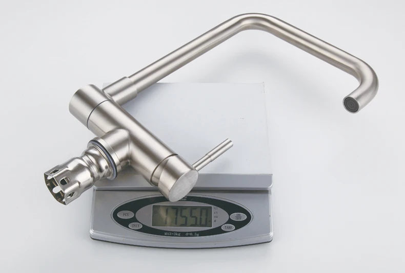 Torneira Monocomando cozinha inox dobrável