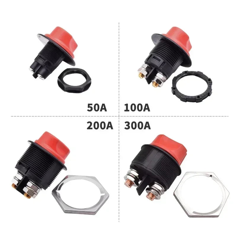 Interruptor de corte de bateria rotativo 12V 24V DC 50A 100A 200A 300A