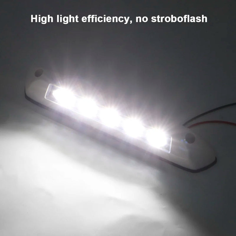 Luminária Externa Branco/Preto LED 12/24V