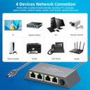 Adaptador Ethernet para Starlink Gen 3, Gen 4 e Mini – 4 Portas RJ45 Gigabit