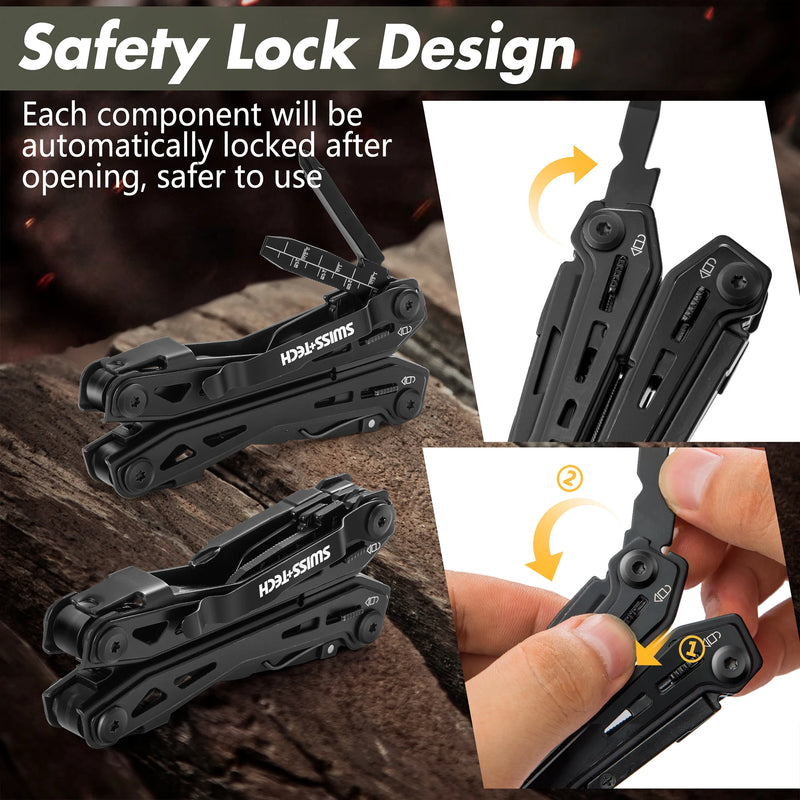 Alicate Canivete Multitool Swiss Tech 16 Funções
