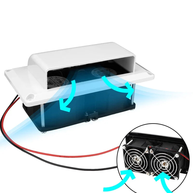 Exaustor Ar Lateral Banheiro Cozinha Motorhome Trailer 12v