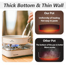 Conjunto De Panelas Portátil Cerâmica