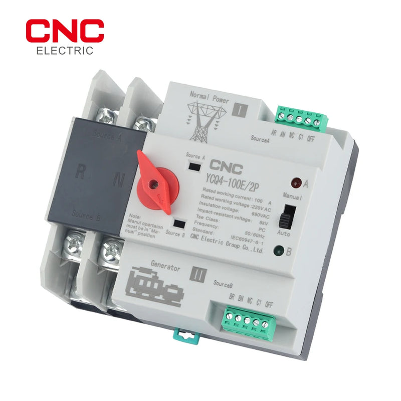 Chave Transferência Automática Mono 2 Polos 220v 63 ou 100a