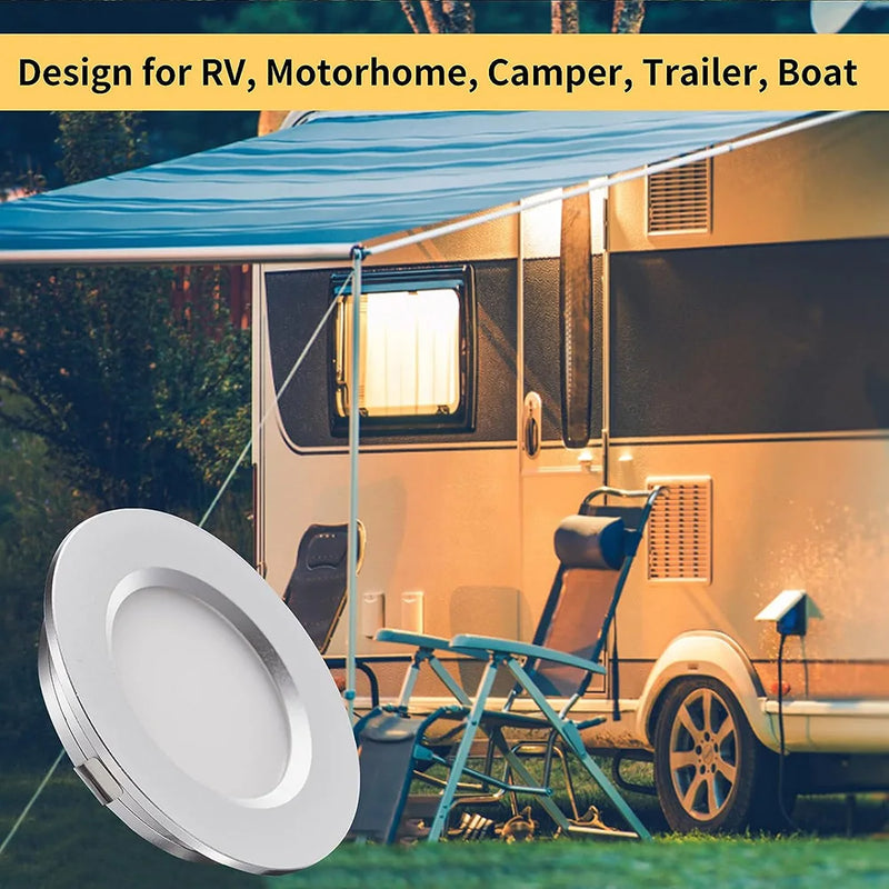 Kit de Luzes led embutidas 12v para Trailer Motorhome - Iluminação Moderna e Econômica
