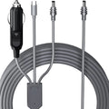 Starlink Mini 3 in 1 DC Power Cable 10FT 100W USB C 12-24V Cigarette Lighter Plug and DC Male Power Cable Cord for Starlink Mini