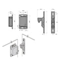 Kit 8 Trava Suporte Para Móveis Domésticos RV Trailer