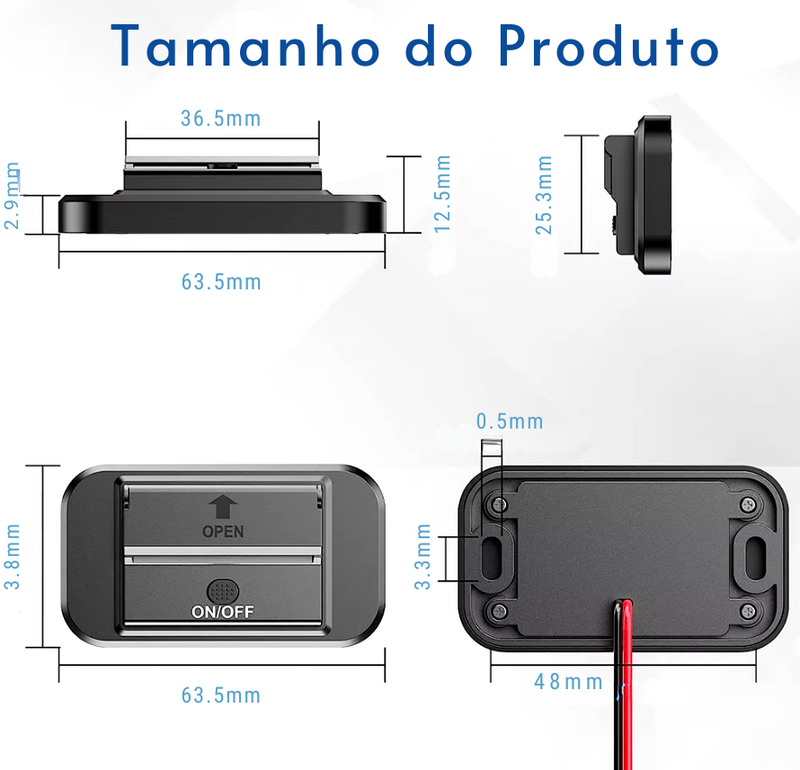 Carregador USB duplo rápido 3.0 para Motorhome, Trailer, Camper