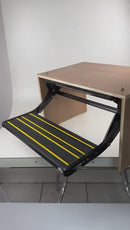 Escada elétrica 1 degrau alumínio com luz de led 12v